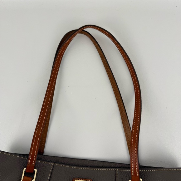 Dooney & Bourke Two-Tone Pebbled Leather Large Tote Bag - Picture 5 of 12